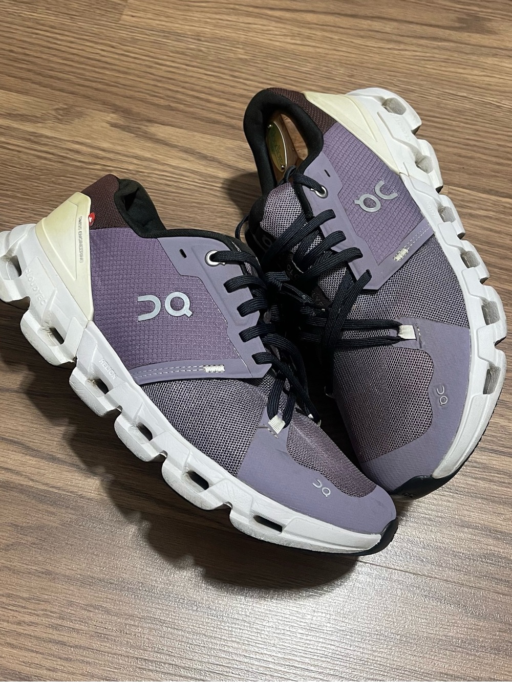 On Cloud Cloudflyer 4 Running Shoes - Women's Size 10 (M8.5) Purple white grey